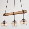 Koyoto Suspension, Boule lumineuse, Suspension Écru, Noir, 3 lumières