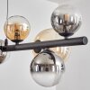 Chehalis Suspension, Boule lumineuse, Suspension Ambre, Clair, Fumé, 10 lumières