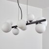 Chehalis Suspension, Boule lumineuse, Suspension Blanc, 8 lumières