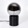 Gastor Boule lumineuse, Lampe de bureau, Lampe à poser Chrome, Fumé, 1 lumière