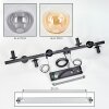 Gastor Suspension, Boule lumineuse, Suspension Ambre, Clair, Fumé, 8 lumières