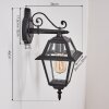 Fornelos Luminaire extérieur, Lampe murale d´extérieur, Applique murale Noir, 1 lumière