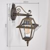 Fornelos Luminaire extérieur, Lampe murale d´extérieur, Applique murale Or, Noir, 1 lumière