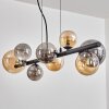 Chehalis Suspension, Boule lumineuse, Suspension Ambre, Fumé, 8 lumières