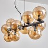 Gastor Suspension, Boule lumineuse, Suspension Ambre, 10 lumières