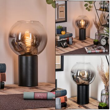 Koyoto Boule lumineuse, Lampe de bureau, Lampe à poser Clair, Fumé, 1 lumière