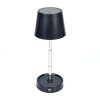 Amien Lampe de table d'extérieur, Lampe à poser LED Noir, Argenté, 1 lumière