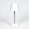 Amien Lampe de table d'extérieur, Lampe à poser LED Argenté, Blanc, 1 lumière