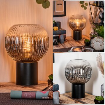 Koyoto Boule lumineuse, Lampe de bureau, Lampe à poser Clair, Fumé, 1 lumière