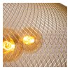 MESH Suspension Luminaires Lucide Noir, 3 lumières