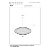 MESH Suspension Luminaires Lucide Noir, 3 lumières