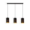 ALMELO Suspension Luminaires Lucide Noir, 3 lumières