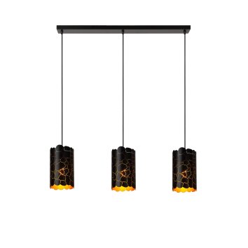 ALMELO Suspension Luminaires Lucide Noir, 3 lumières