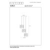 ALMELO Suspension Luminaires Lucide Noir, 3 lumières