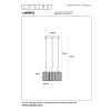 LAMBRES Suspension Luminaires Lucide Noir, 3 lumières