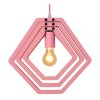 MAURO Suspension Luminaires Lucide Rose, 1 lumière