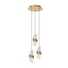 KLIGANDE Suspension Luminaires Lucide LED Or, Laiton, 3 lumières