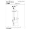 KLIGANDE Suspension Luminaires Lucide LED Or, Laiton, 3 lumières