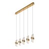 KLIGANDE Suspension Luminaires Lucide LED Or, 5 lumières