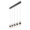 KLIGANDE Suspension Luminaires Lucide LED Noir, 5 lumières