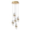 KLIGANDE Suspension Luminaires Lucide LED Or, 5 lumières