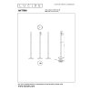 ANTRIM Lampadaire Luminaires Lucide LED Noir, 1 lumière