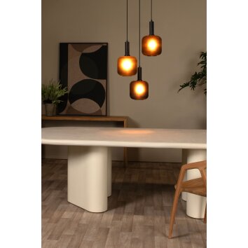 ELOISE Suspension Luminaires Lucide Noir, 3 lumières