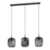 Suspension Eglo ROMAZZINA Noir, 3 lumières