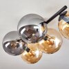 Gastor Plafonnier, Boule lumineuse Ambre, Fumé, 5 lumières