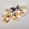 Gastor Plafonnier, Boule lumineuse Ambre, Clair, 4 lumières