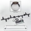 Gastor Suspension, Boule lumineuse, Suspension Chrome, Fumé, 10 lumières