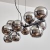 Gastor Suspension, Boule lumineuse, Suspension Chrome, Fumé, 10 lumières