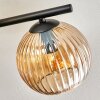 Gastor Plafonnier, Boule lumineuse Ambre, 5 lumières