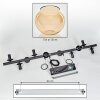 Gastor Suspension, Boule lumineuse, Suspension Ambre, 10 lumières