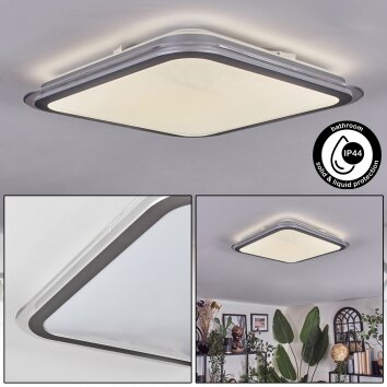 Arima Plafonnier LED Gris, Blanc, 1 lumière