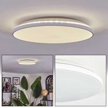 Borel Plafonnier LED Blanc, 1 lumière