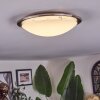 Brena Plafonnier LED Nickel mat, 1 lumière