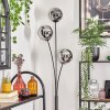 Gastor Boule lumineuse, Lampadaire Chrome, Fumé, 3 lumières