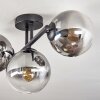 Gastor Plafonnier, Boule lumineuse Clair, Fumé, 3 lumières