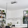 Radogna Suspension, Suspension LED Argenté, 2 lumières