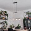 Ordan Suspension, Suspension LED Nickel mat, 4 lumières