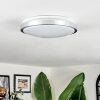 Sapioris Plafonnier LED Nickel mat, Blanc, 1 lumière