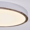 Finsrud Plafonnier LED Chrome, 1 lumière