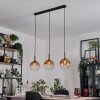 Grovsta Suspension, Boule lumineuse, Suspension Or, Noir, 3 lumières