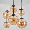 Gastor Suspension, Boule lumineuse, Suspension Ambre, 6 lumières