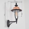 Gascon Lampe murale d´extérieur, Applique murale Cuivre, Noir, 1 lumière