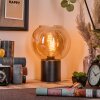 Koyoto Boule lumineuse, Lampe de bureau, Lampe à poser 20 cm Ambre, 1 lumière