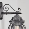 Lentua Lampe murale d´extérieur, Applique murale Noir, Argenté, 1 lumière