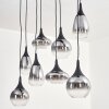 Maynal Suspension, Boule lumineuse, Suspension Clair, Fumé, 8 lumières