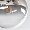 Chehalis Plafonnier, Boule lumineuse 76 cm Clair, Fumé, 12 lumières